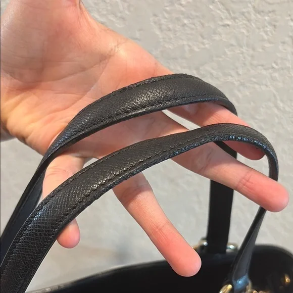 MCM Black Zip Tote with Gold Studs - Picture 13 of 13